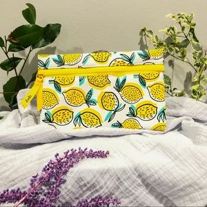IPSY LEMON PRINT cosmetic bag